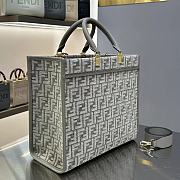 Fendi Medium Sunshine Grey Bag 35x31x17cm - 3