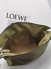 Loewe Mini Flamenco Clutch Bag Green 23.9x18x9cm - 2