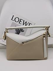 Loewe Small Puzzle Bag Beige White 24x16.5x10.5cm - 3