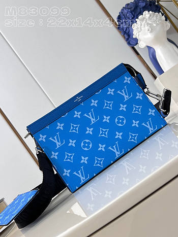 Louis Vuitton LV Gaston Bag Blue 22 x 14.5 x 4.5 cm