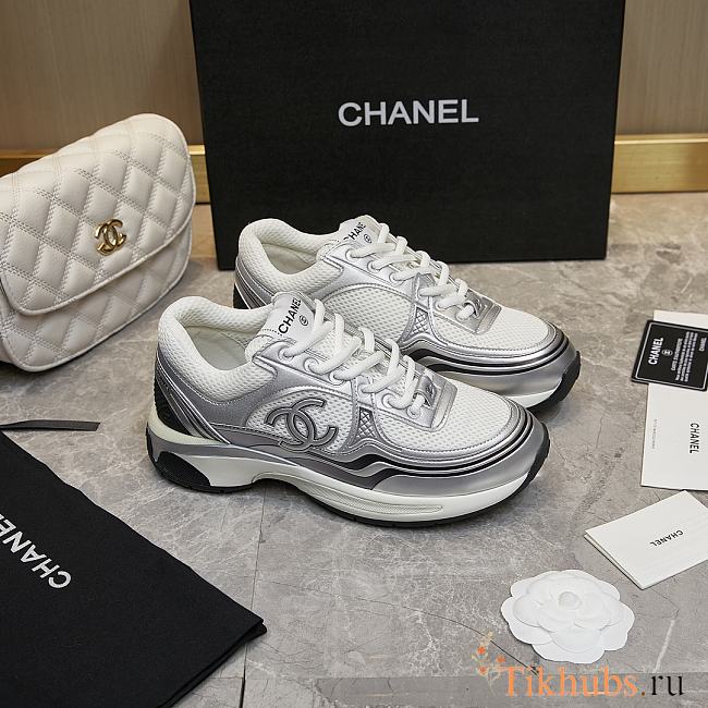 Chanel Silver Sneaker  - 1