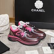 Chanel Pink Wine Sneaker - 1