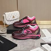 Chanel Pink Wine Sneaker - 4