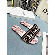 Dior Dway Pink Follow Slides - 1