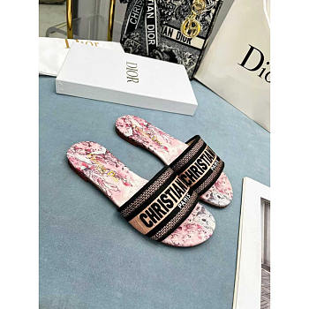 Dior Dway Pink Follow Slides