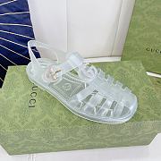 Gucci Sandal With Double G Silver - 2