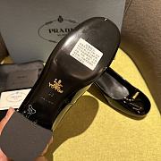 Prada Round Toe Black Sandal Heel - 5