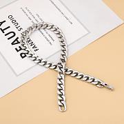 Louis Vuitton LV Chain Links Necklace Silver - 3