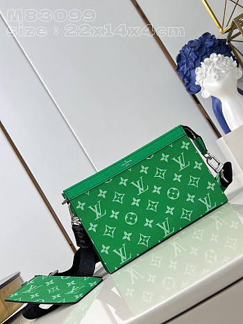 Louis Vuitton LV Gaston Bag Green 22 x 14.5 x 4.5 cm