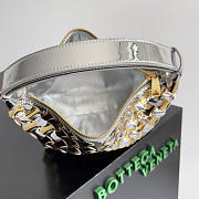 Bottega Veneta Mini Wallace Silver Gold 23x13x9.5cm - 6