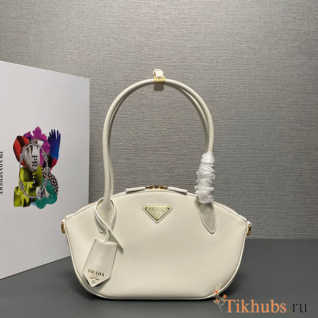 Prada Leather Handbag White 31x16x11cm - 1