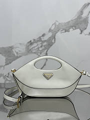 Prada Triangle-Logo Handbag White 32x19x4.5cm - 1