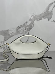 Prada Triangle-Logo Handbag White 32x19x4.5cm - 6