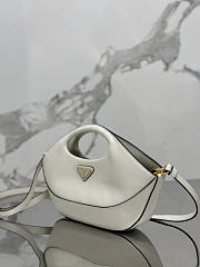 Prada Triangle-Logo Handbag White 32x19x4.5cm - 3