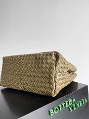 Bottega Veneta Large Andiamo Bag Green Silver 42x35x18cm - 5