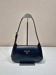 Prada Small Leather Shoulder Bag Black 25x5.5cm - 1