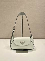 Prada Small Leather Shoulder Bag White 25x5.5cm - 1