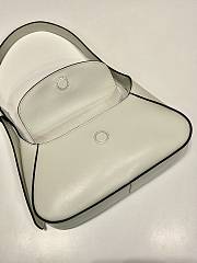 Prada Small Leather Shoulder Bag White 25x5.5cm - 6