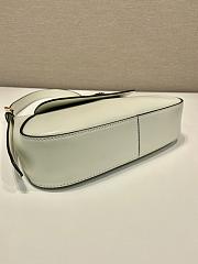 Prada Small Leather Shoulder Bag White 25x5.5cm - 3