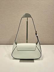 Prada Small Leather Shoulder Bag White 25x5.5cm - 2