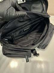 Prada Re-Nylon Leather Shoulder Bag Black 27x18x7cm - 6