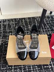 Christian Louboutin Black Crystal Patent Leather Pumps - 3