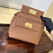 Hermes Mini Kelly 24/24 Brown Gold Bag 21cm - 6