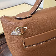 Hermes Mini Kelly 24/24 Brown Gold Bag 21cm - 2