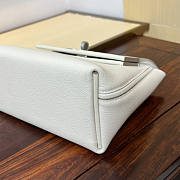 Hermes Mini Kelly 24/24 White Silver Bag 21cm - 2