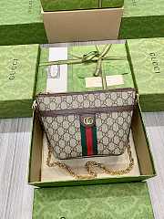 Gucci Ophidia GG Mini Shoulder Bag Ebony 21x16x11cm - 1