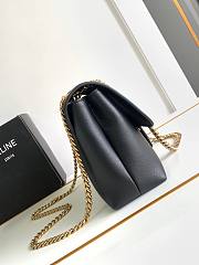 Celine Medium Victoire Bag Calfskin Black 25x15x8cm - 6