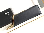 Celine Medium Victoire Bag Calfskin Black 25x15x8cm - 5