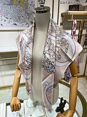 Louis Vuitton LV Pink Scarf 90x90cm - 5