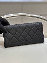 Chanel 23A Black Caviar Long Wallet 19x3x10cm - 4
