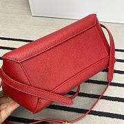 Celine Nano Belt Bag Grained Calfskin Red 20x20x10cm - 4