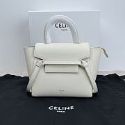 Celine Nano Belt Bag Grained Calfskin White 20x20x10cm - 1