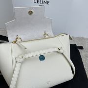 Celine Nano Belt Bag Grained Calfskin White 20x20x10cm - 3