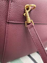 Celine Nano Belt Bag Grained Calfskin Red Wine 20x20x10cm - 4