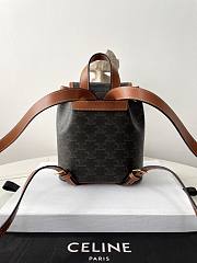 Celine Mini Backpack Folco Triomphe Canvas 20x10x18.5cm - 3