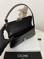 Celine Medium Lola Bag Shiny Calfskin Black 28x12x5cm - 6