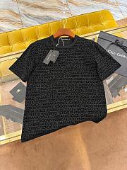 Dolce & Gabbana Black T-Shirt With Logo - 1