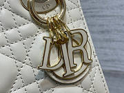 Dior Mini Lady Bag White 17cm - 5