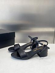 Chanel Black Sandal Heel 5cm - 4