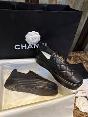 Chanel Interlocking CC Logo Sneakers Black - 5