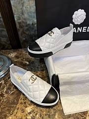 Chanel Interlocking CC Logo Sneakers White - 4