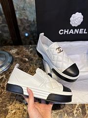 Chanel Interlocking CC Logo Sneakers White - 3