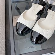 Chanel Mary Janes Patent Calfskin And Lambskin White - 3