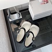 Chanel Mary Janes Patent Calfskin And Lambskin White - 2