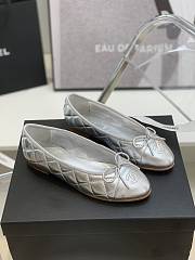 Chanel Ballerina Flat Silver 02 - 1