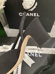 Chanel Slingback Black Gold Heel 5cm - 6